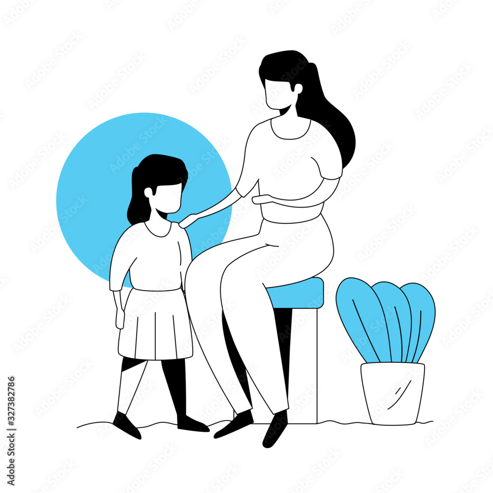 mother with daughter in park landscape design mother with daughter in park landscape design