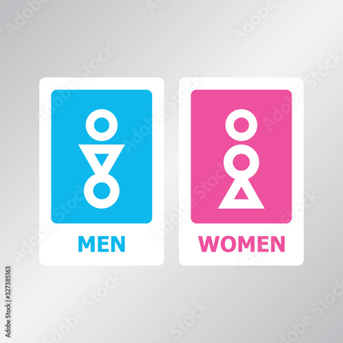 Free Download Restroom sign design vector illustration - GFXLoad