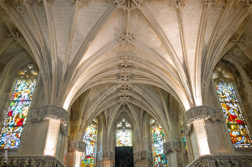 Amboise, France - November 15, 20118: The vault of the St Hubert chapel in th...