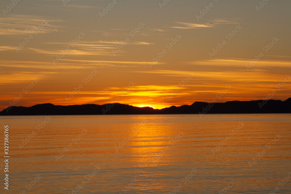 Sunrise on Sea of Cortez