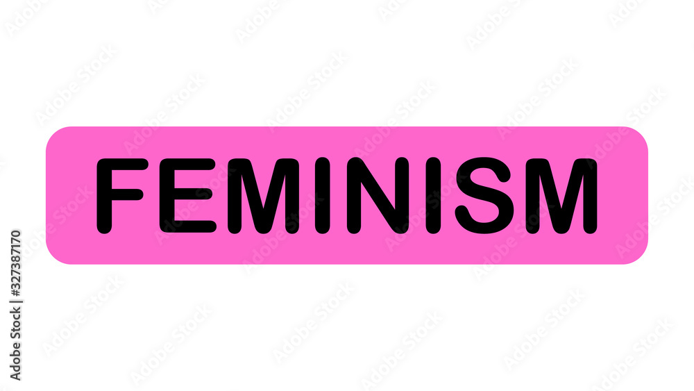 Feminism vector elements. Feminism banner design Feminism vector elements. Feminism banner design