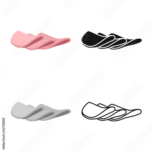 Vector design of sausage and slice logo. Graphic of sausage and fresh vector icon for stock.