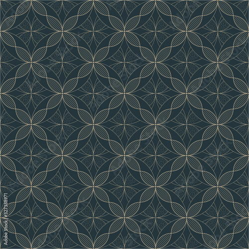 Seamless Vector Pattern. Editable strokes, luxurious design. 