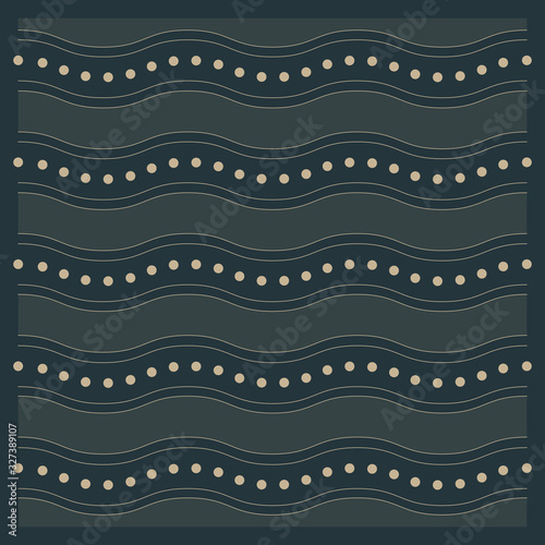 Seamless Vector Pattern. Editable strokes, luxurious design. 