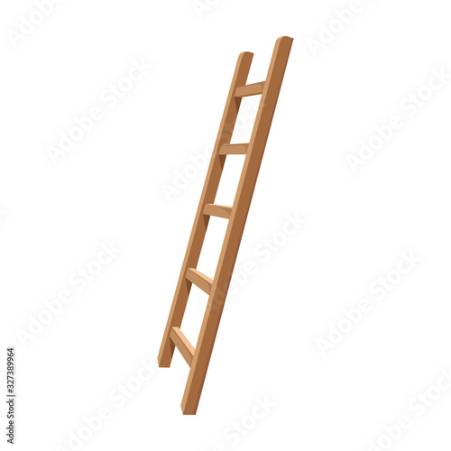 Ladder vector icon.Cartoon vector icon isolated on white background ladder.