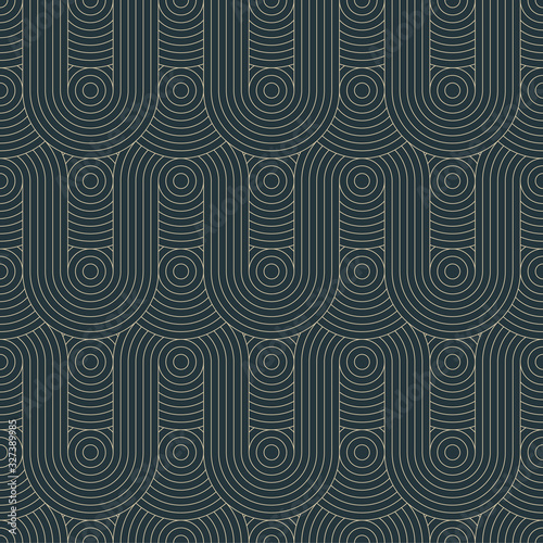 Seamless Vector Pattern. Editable strokes, luxurious design. 