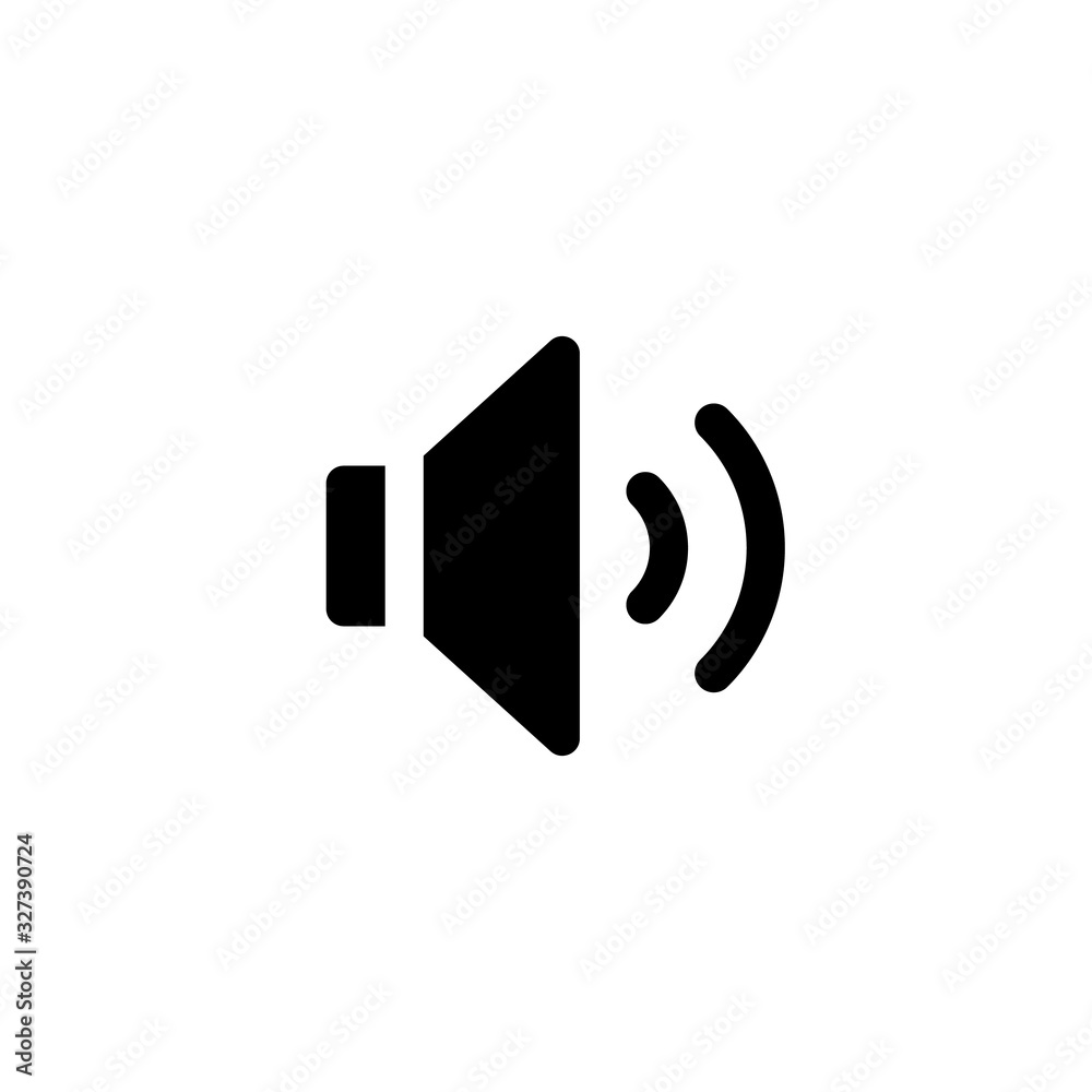 Sound Vector Icon, Speaker Pictogram, Loud Icon, Flat Audio Button Sound Vector Icon, Speaker Pictogram, Loud Icon, Flat Audio Button