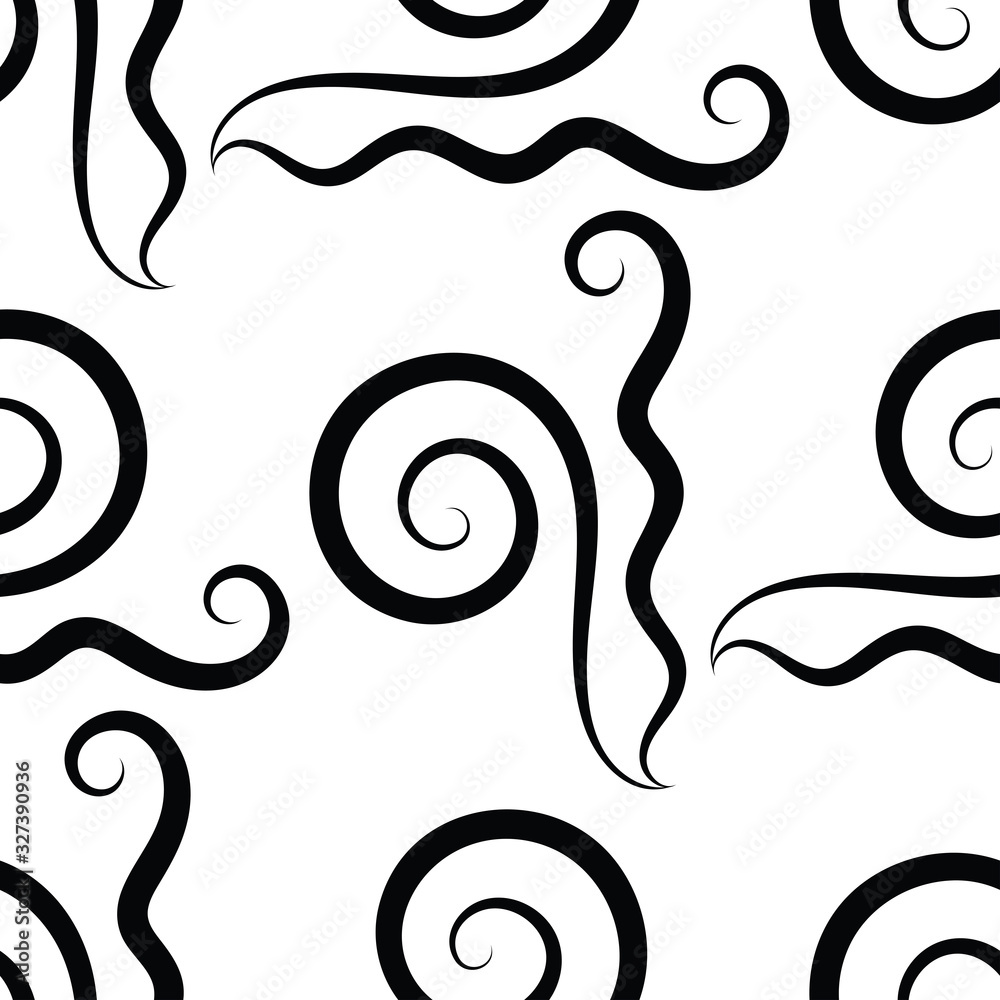 Wave seamless vector pattern or monochrome modern background Wave seamless vector pattern or monochrome modern background