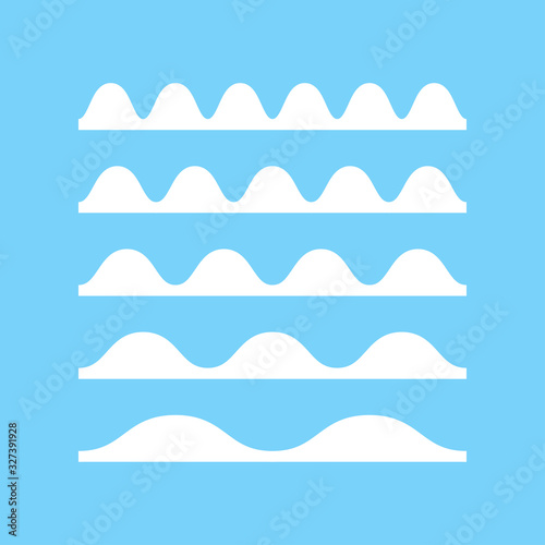 wave water line abstract blue background vector