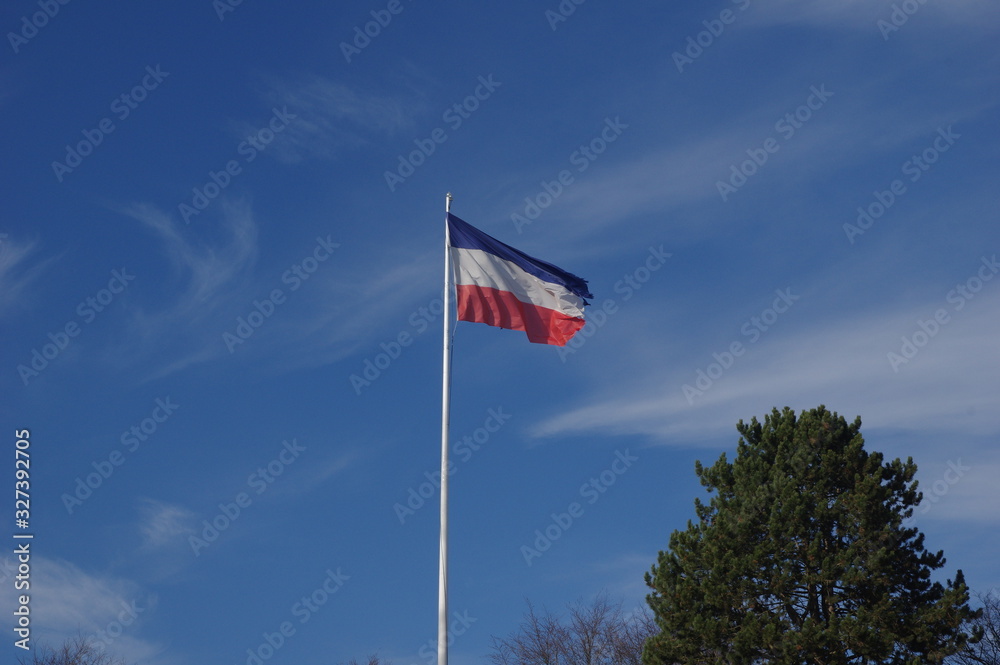 Fototapeta premium Schleswig Holstein Fahne
