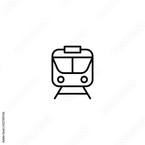 Train icon vector. Metro symbol. Modern Transportation sign Isolated on white background. Trendy Flat style for graphic design, logo, Web site, social media, UI, mobile app, EPS10