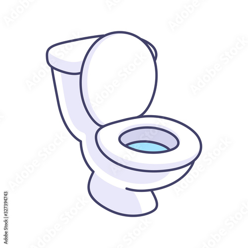 Toilet bowl cartoon drawing