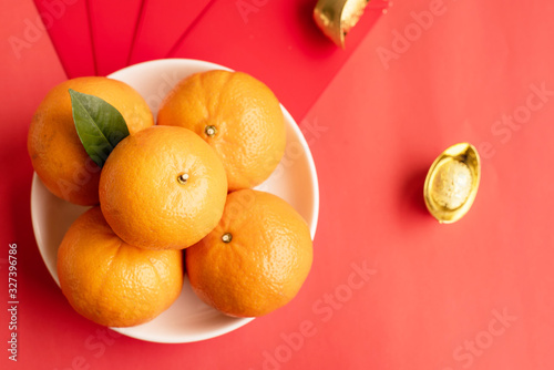 chinese, decroration in lunar new year , ang pow photo