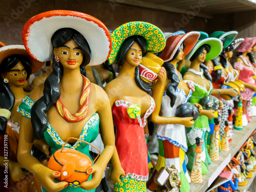 Canvas Print Clay dolls