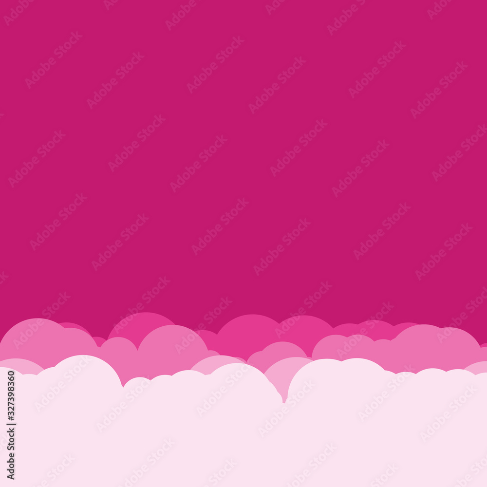 Abstract Color Clouds Sky Generative Art background illustration