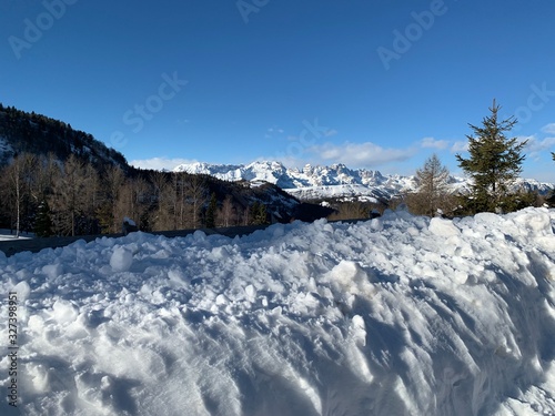 winter in the mountains