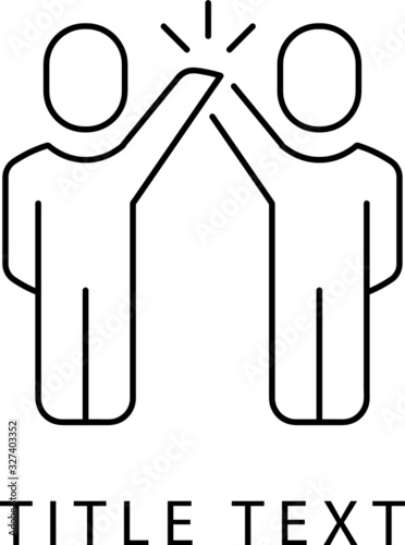 two people together manifestation of success line