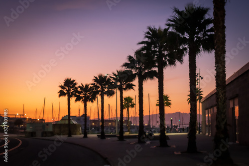 sunset on port © Alvaro