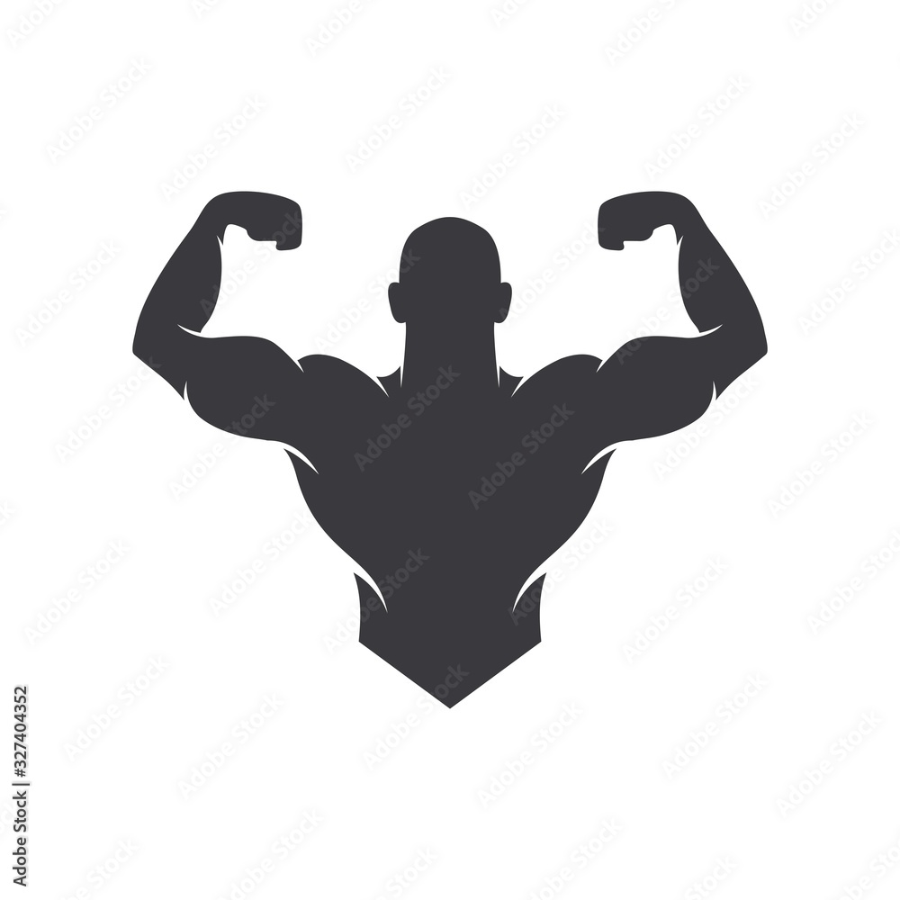 Fitness logo, GYM logo, vector icon illustration Stock Vector | Adobe Stock