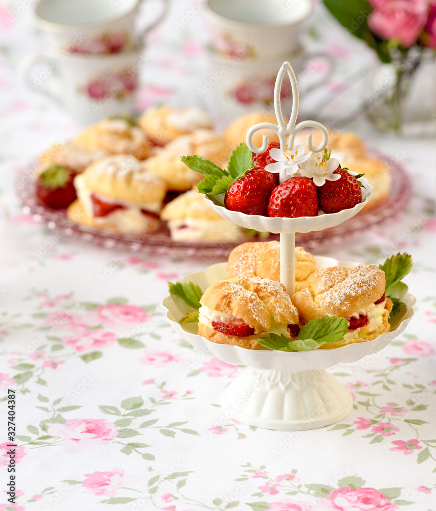 cake with strawberries and whipped cream cake with strawberries and whipped cream