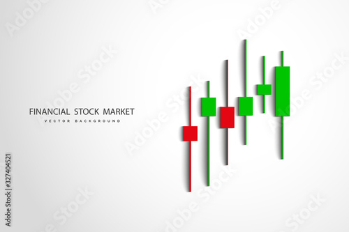 Stock market or forex trading business graph chart for financial investment concept. Business presentation for your design.