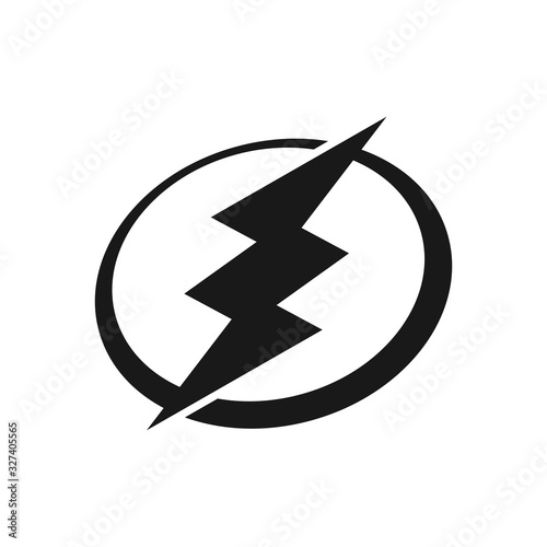 Lightning bolt logo design template, Energy and thunder electricity symbol concept, Flash sign in the circle, vector icon Illustration Free Download Lightning bolt logo design template, Energy and thunder electricity symbol concept, Flash sign in the circle, vector icon Illustration - GFXLoad