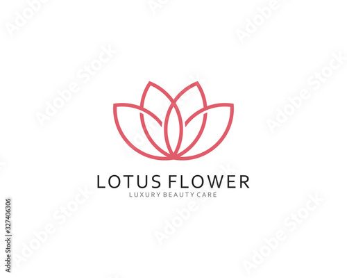 Lotus Flower Logo Inspirations  design template , Beauty or spa logo, vector Illustration
