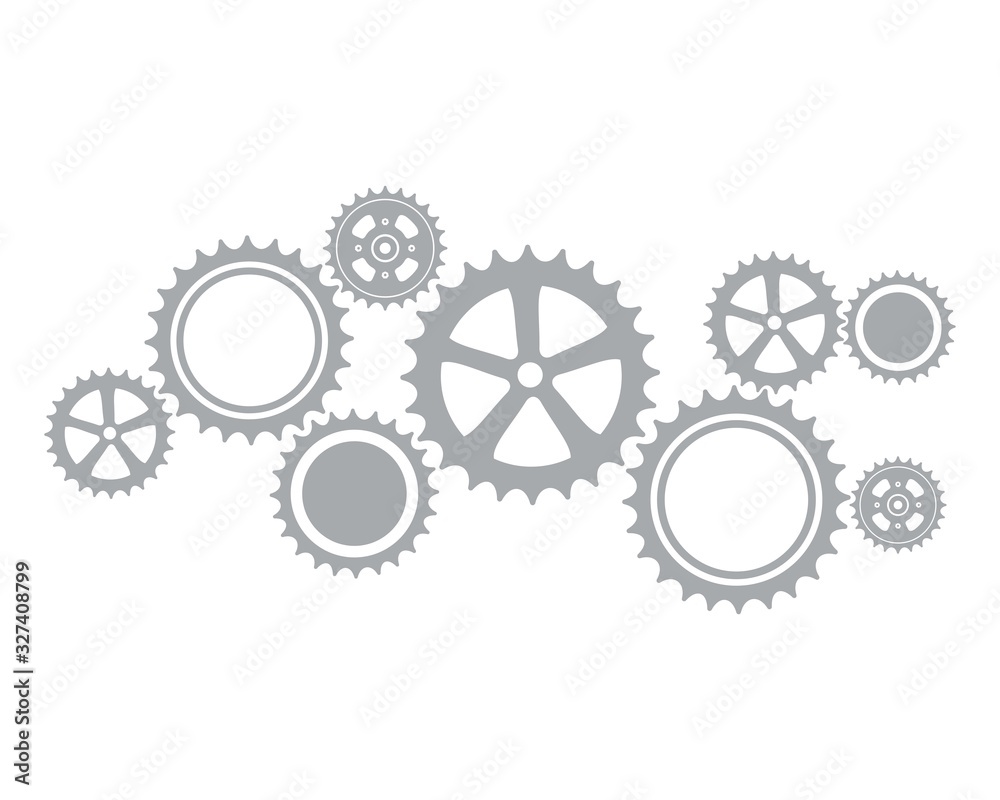 gear icon vector,Cogwheel group black icon, flat design isolated on white background gear icon vector,Cogwheel group black icon, flat design isolated on white background
