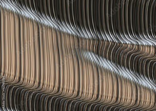 abstract distorted metal 