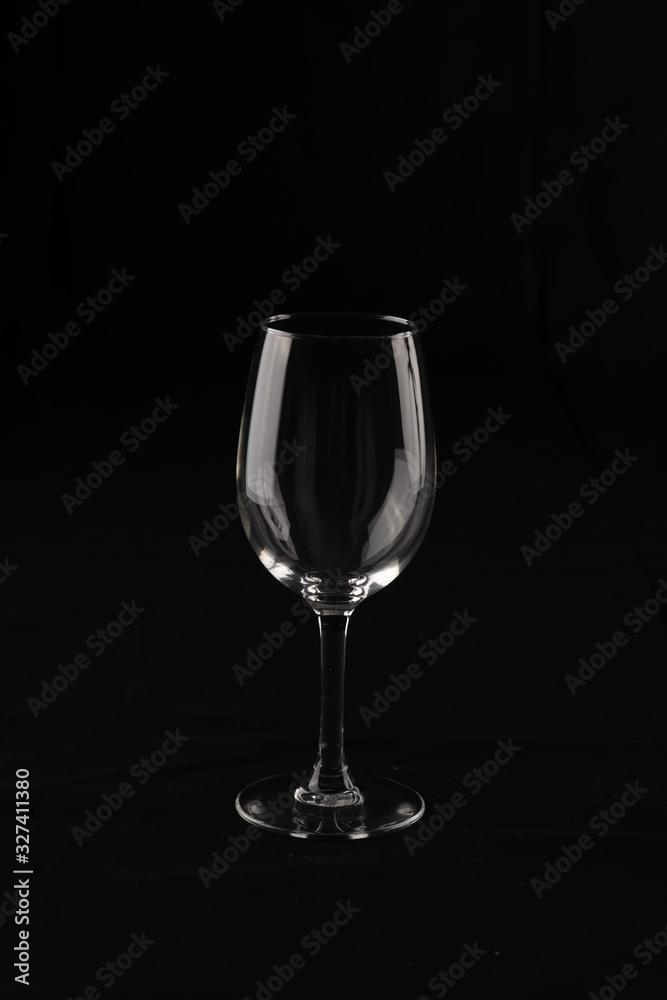 Verre de vin vide