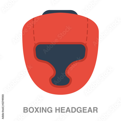 boxing headgear flat icon on white transparent background. You can be used black ant icon for several purposes.	