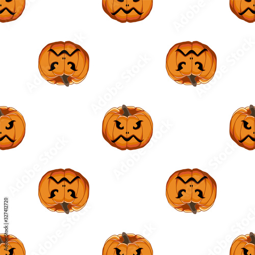 Illustration on theme big colored pattern Halloween