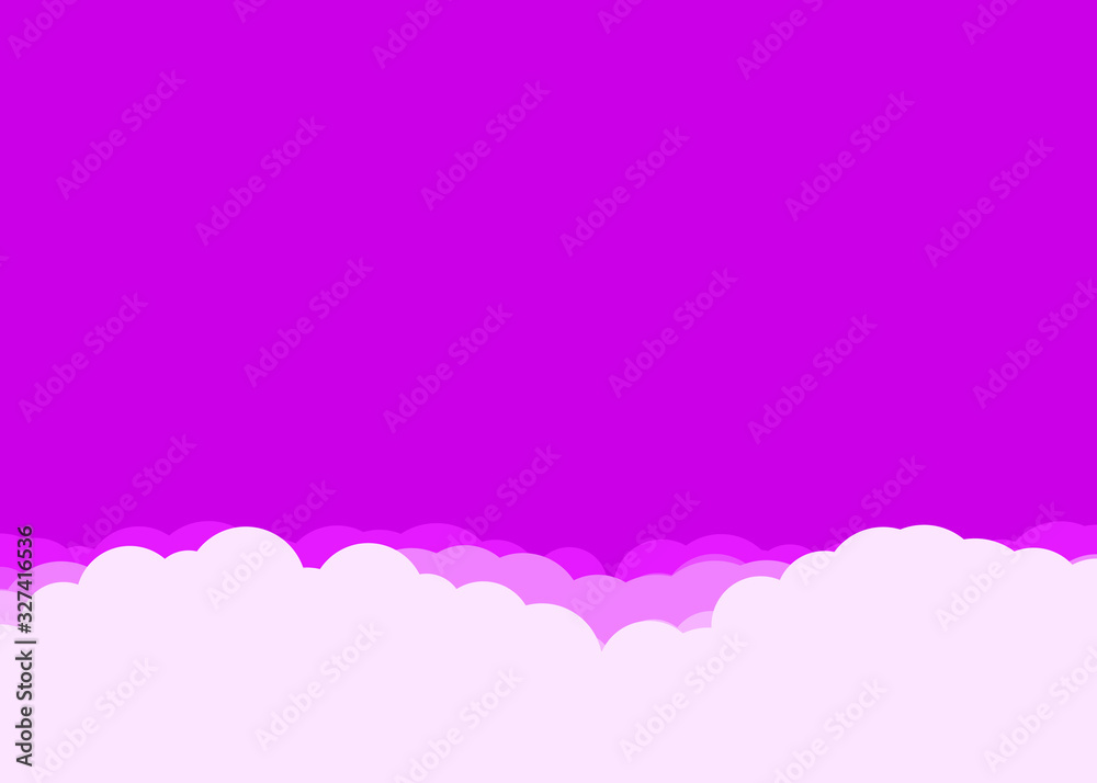 Abstract Color Clouds Sky Generative Art background illustration