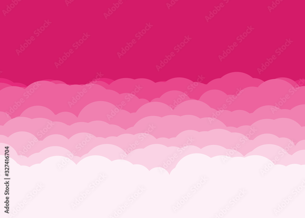 Abstract Color Clouds Sky Generative Art background illustration