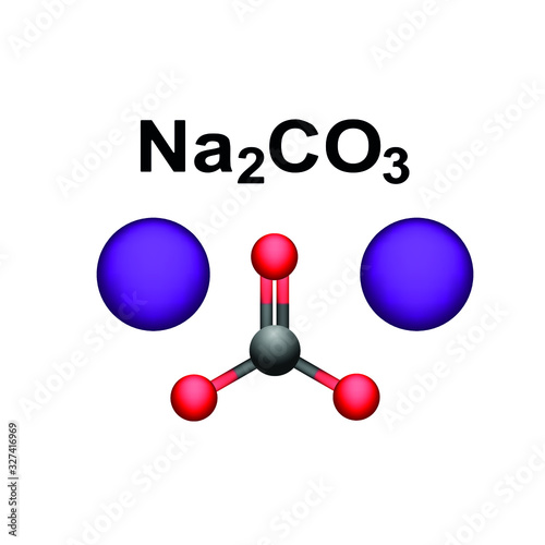 Sodium carbonate, 3d molecular structure