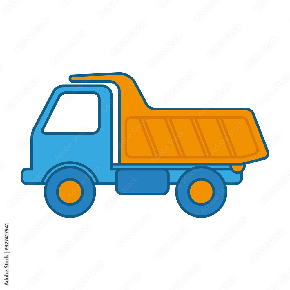 Easy How to Draw a Dump Truck Tutorial · Art Projects for Kids