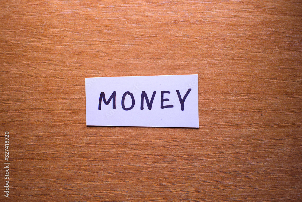 The inscription. MONEY. The inscription. MONEY.