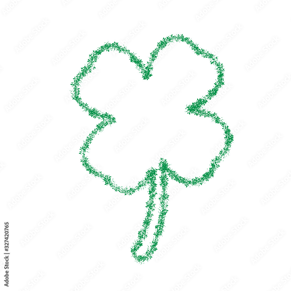 Shamrock Leaf Contour Shamrock Leaf Contour