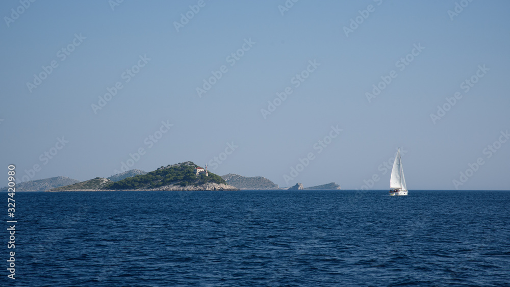 Fototapeta premium Kornati national park islands view
