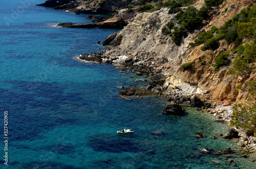 The rocky coast of the mediterranean sea at Mallorca
