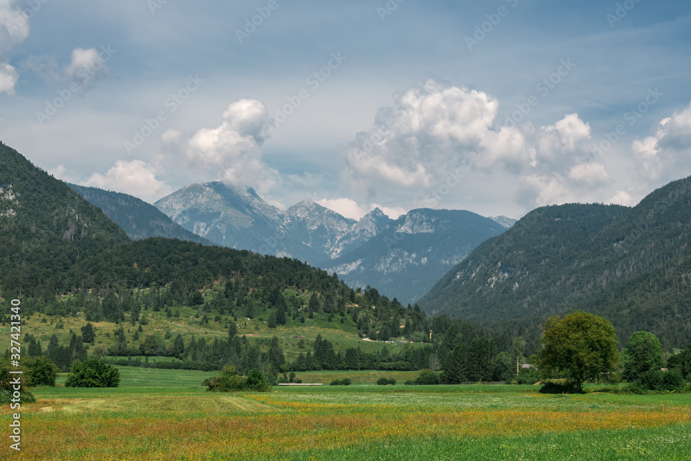 Beautiful Julian Alps landscape in summer