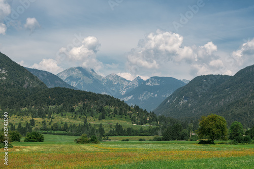 Beautiful Julian Alps landscape in summer