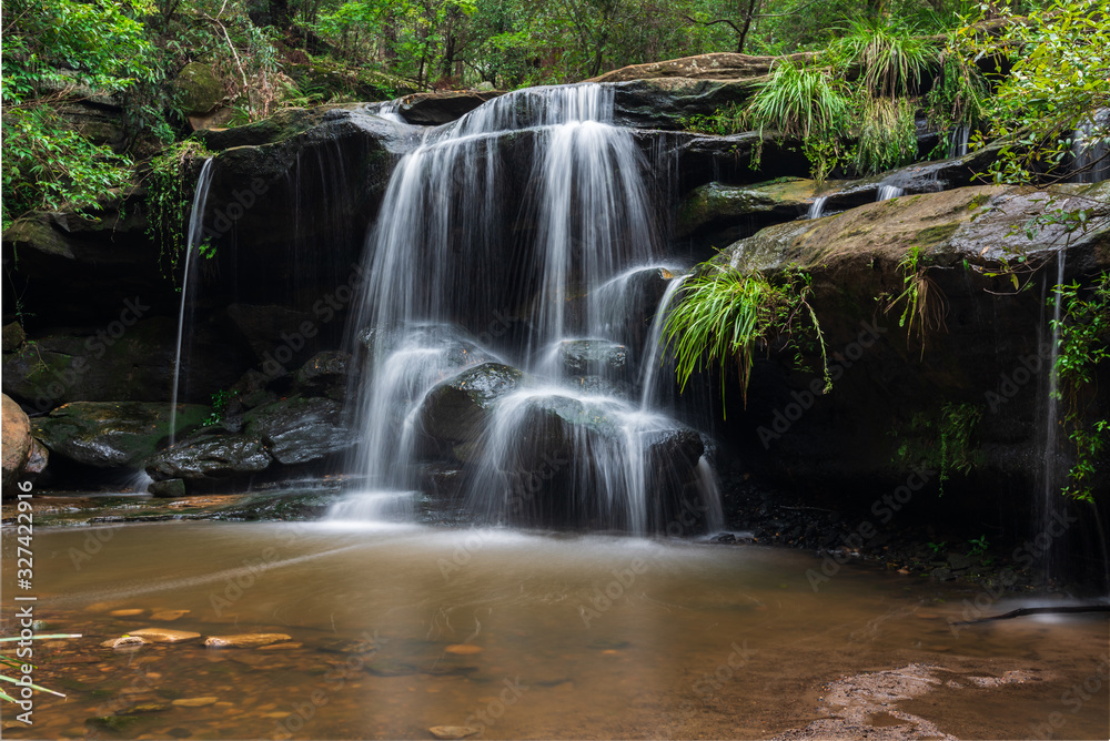 Obraz premium waterfall in forest