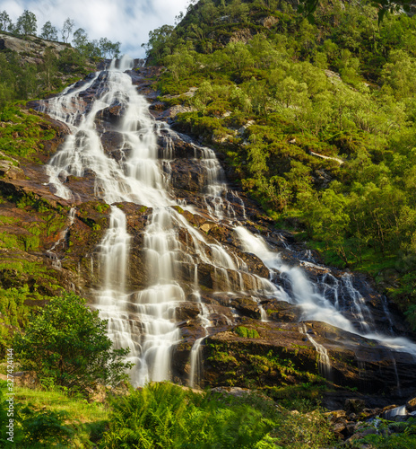 Steall Waterfall - Steall B  n  Steall in Glen Nevis  Highlands  Scotland  UK