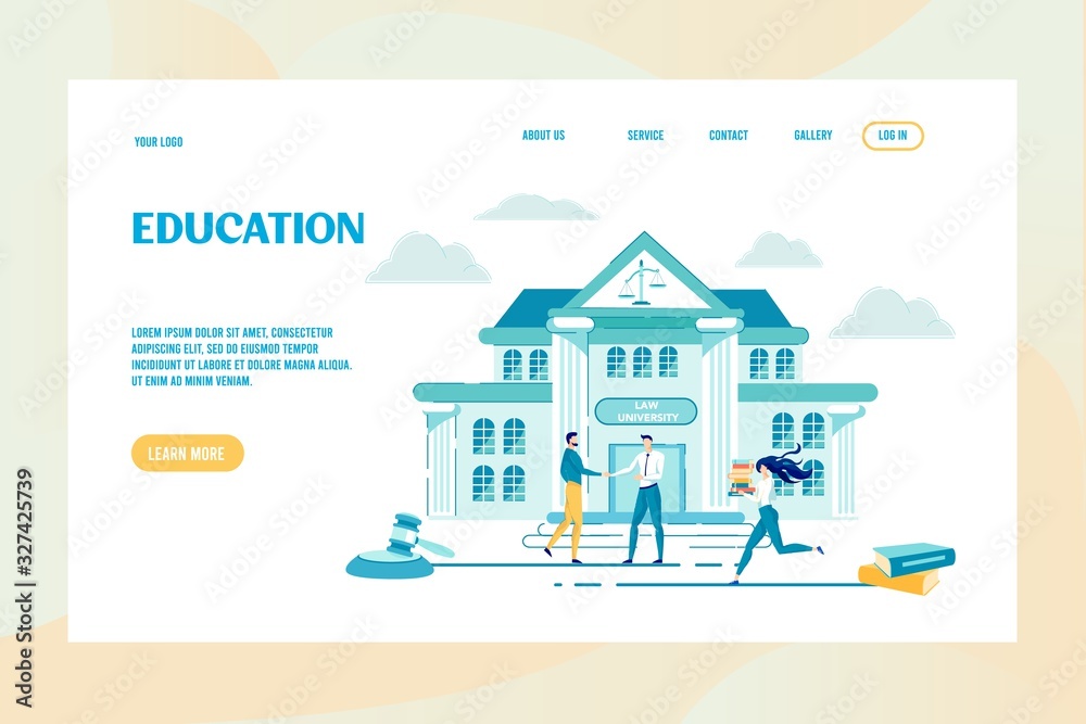 Online Education University Presentation Webpage