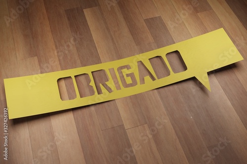 Banner with the word 