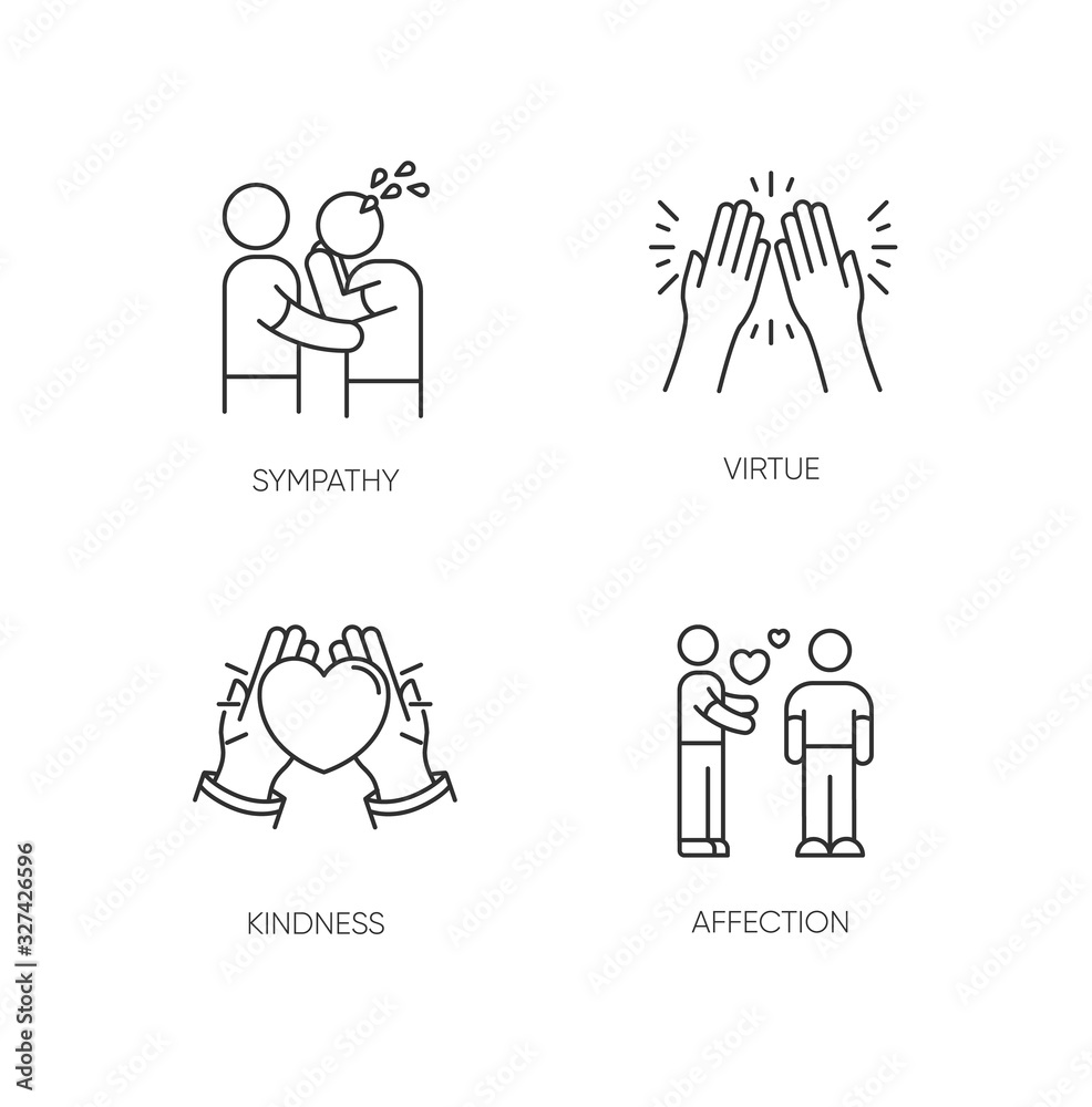 Social connection pixel perfect linear icons set. Interpersonal relationship, friendship customizable thin line contour symbols. Isolated vector outline illustrations. Editable stroke Social connection pixel perfect linear icons set. Interpersonal relationship, friendship customizable thin line contour symbols. Isolated vector outline illustrations. Editable stroke