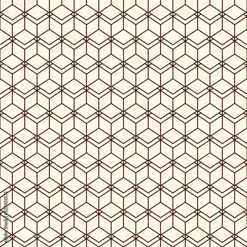 Repeated diamonds background. Geometric seamless pattern with polygons tessellation. Rhombuses and lozenges motif.