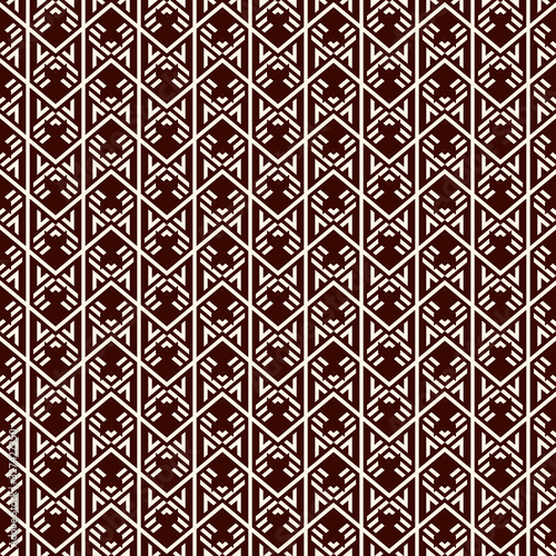 Arrow fletching seamless pattern. Repeated chevron, zigzag wallpaper. Tribal and ethnic motif. Native americans ornament