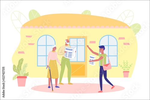 Teenager Work Postman for Making Pocket Money.